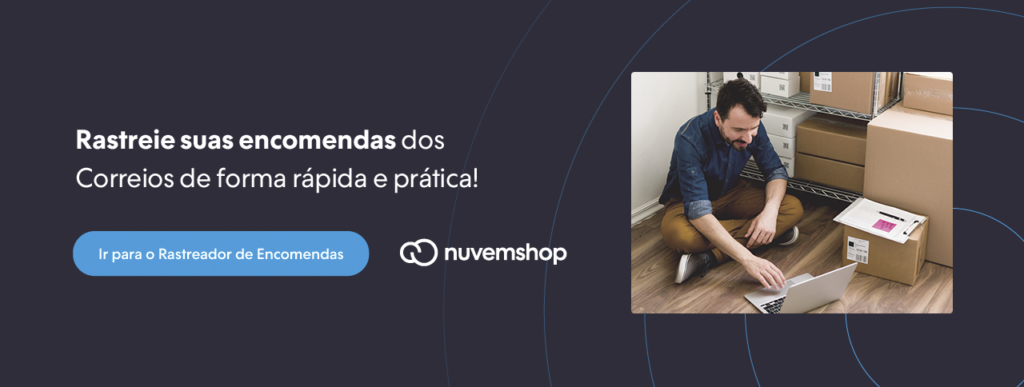 banner para ferramenta de rastreio de encomendas dos Correios