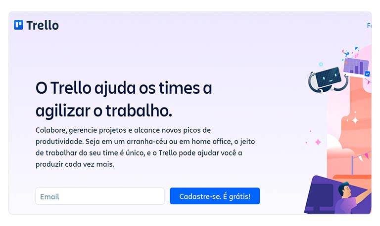 proposta de valor do Trello, uma plataforma que facilita o gerenciamento de projetos 