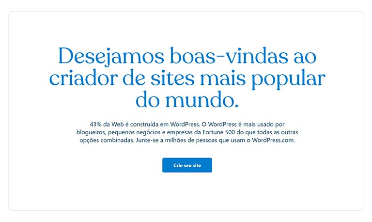 proposta de valor do WordPress, plataforma para criação de blogs 